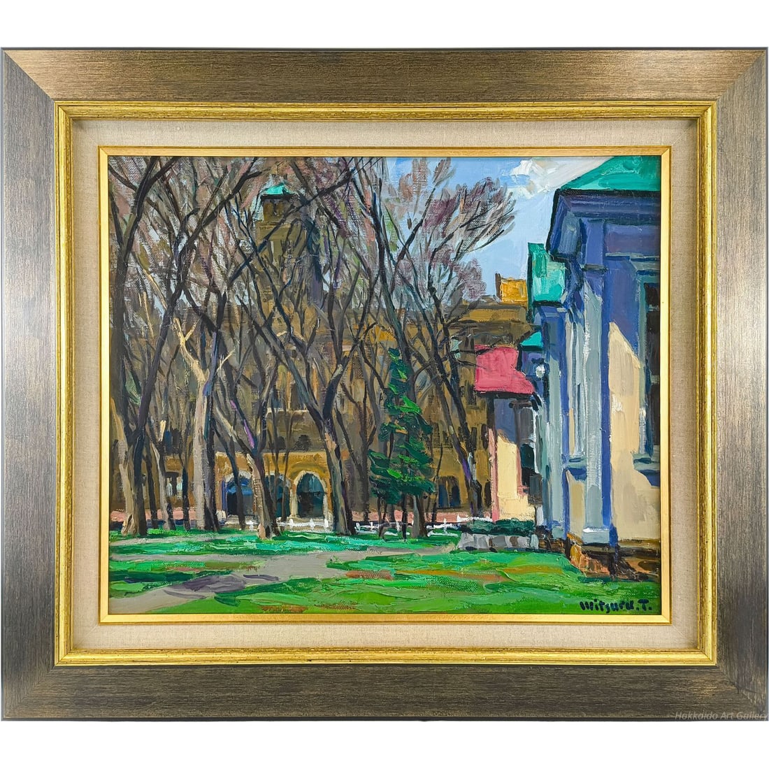 Toyoda Mitsuru, "Gogatsu no Hokudai," oil painting. (1 of 10)