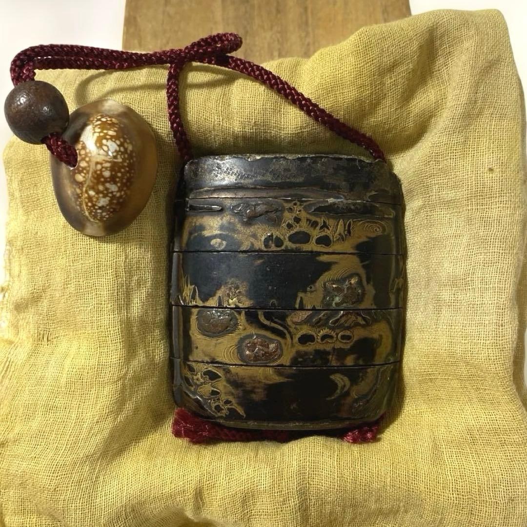 InrO (small decorative container), belt, gold lacquerware, lacquer art (1 of 20)