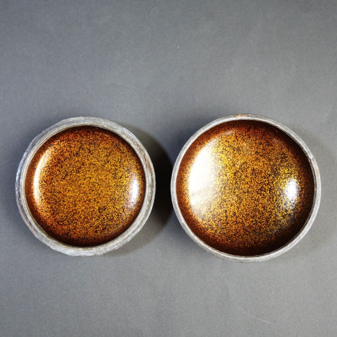 Incense Box with Hydrangea Pattern and Tin Edging - 11