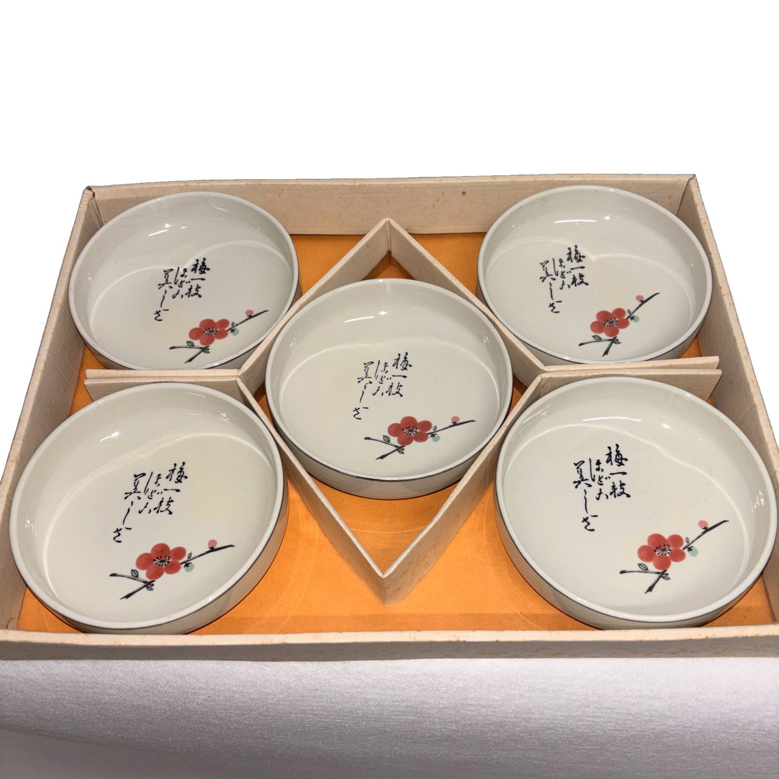 Shigaraki Ware Porcelain Small Plates (Set of 5) – Japanese Ceramic Dish Set (1 of 6)