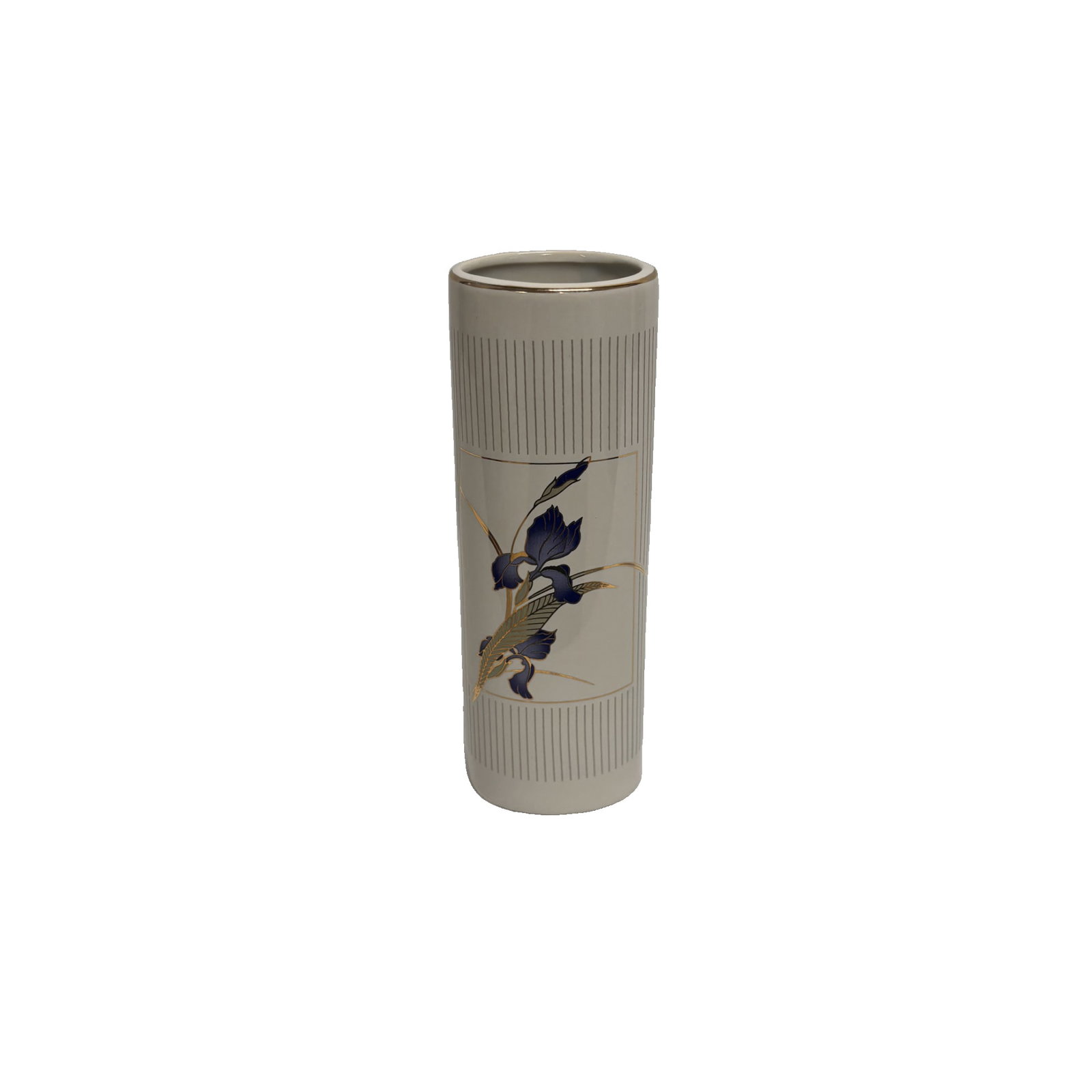 Japanese Ceramic Vase – Slim Porcelain Flower Vase: This slender ceramic vase features a refined and minimalist silhouette, measuring approximately 60 mm in width and 170 mm in height. Its tall, narrow form makes it especially suitable for single-stem