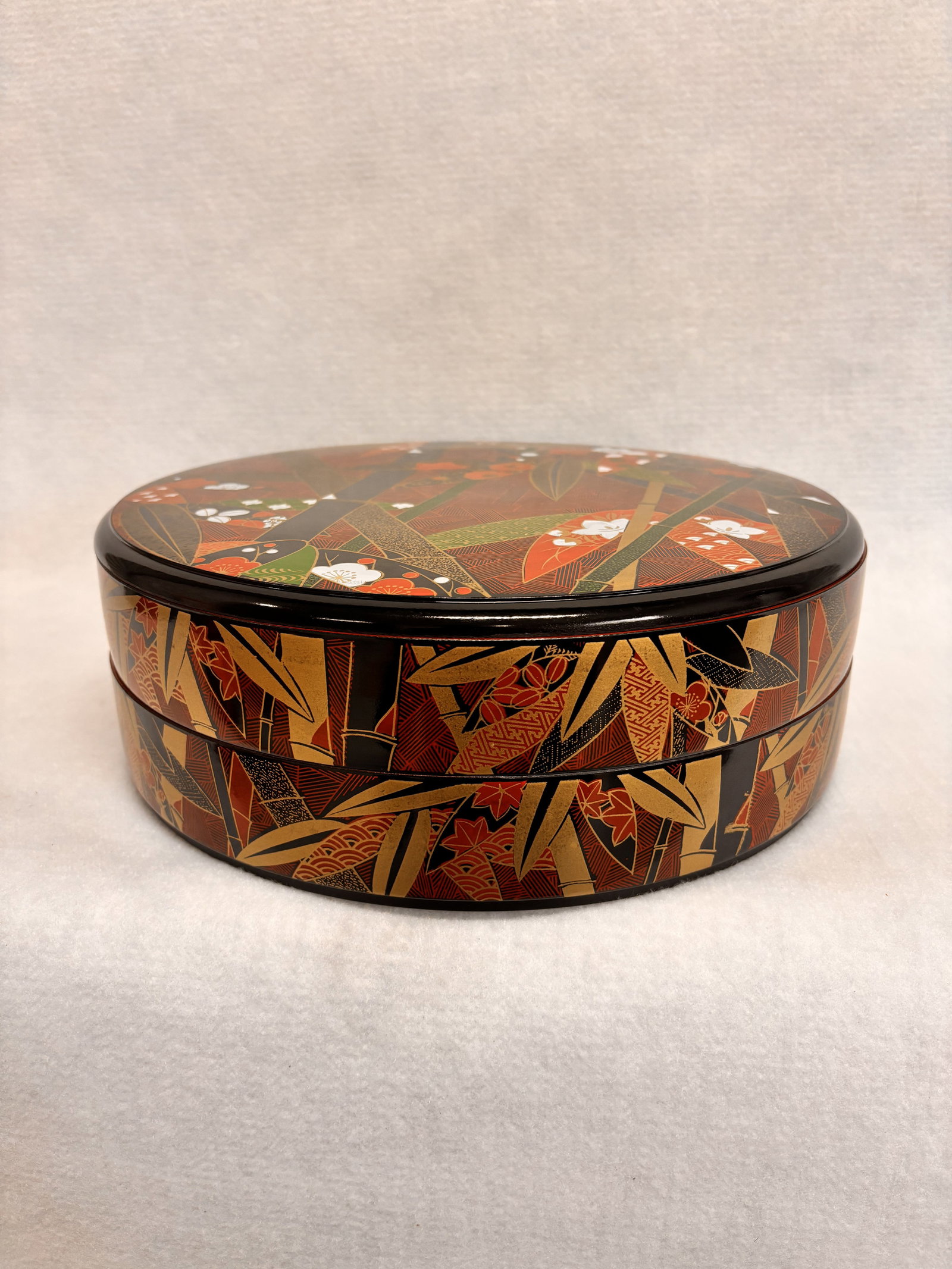 Lacquerware Sushi Plate, Double Layer - 3