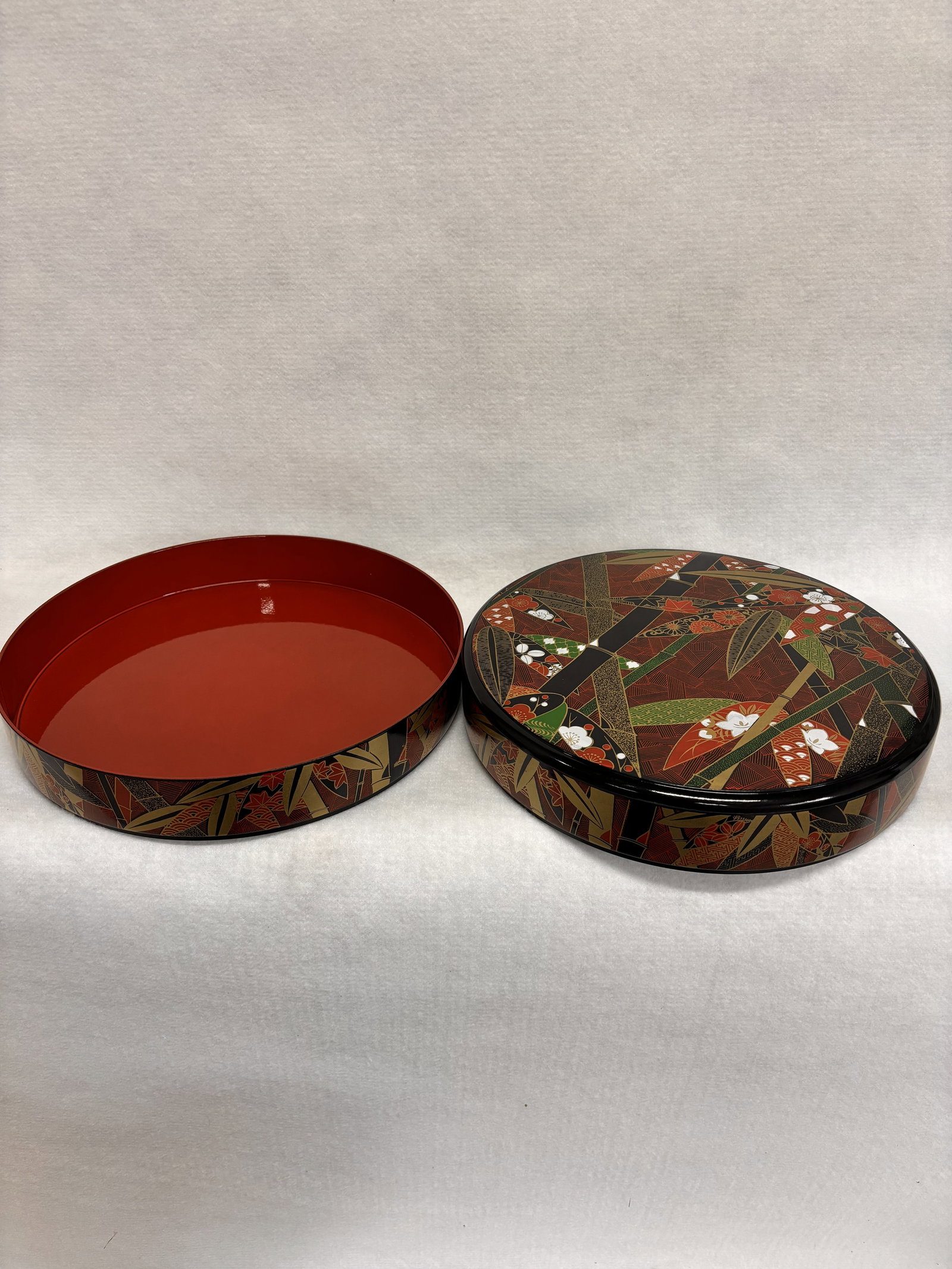 Lacquerware Sushi Plate, Double Layer - 6