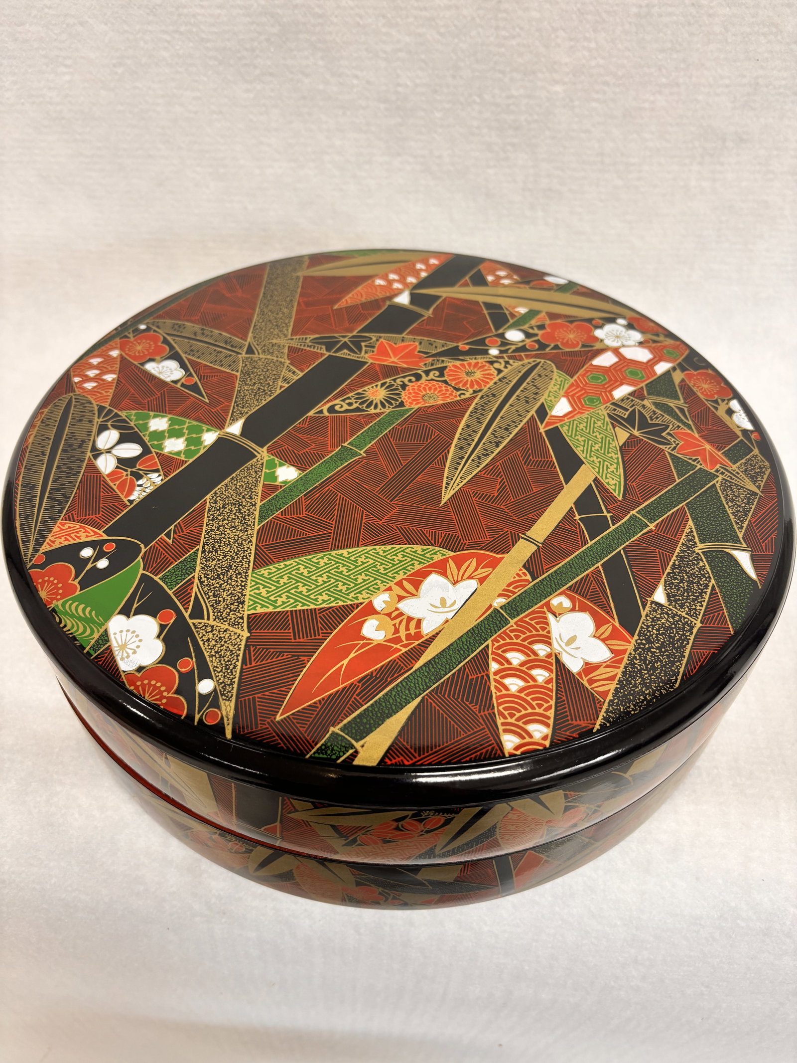 Lacquerware Sushi Plate, Double Layer - 7