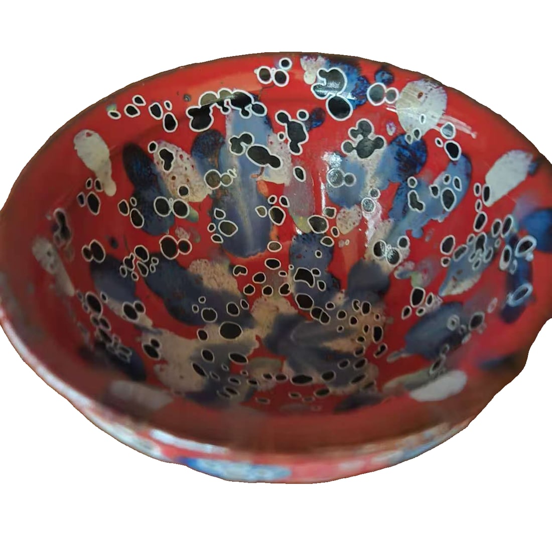 Song Dynasty Jian Ware Tea Bowl with Imperial Tribute Mark: A Jian ware tea bowl in the Song Dynasty , bearing the mark of imperial supply. It has a thick patina and is well-preserved. Height 7 cm, Diameter 12 cm, Weight 0.33 kg.