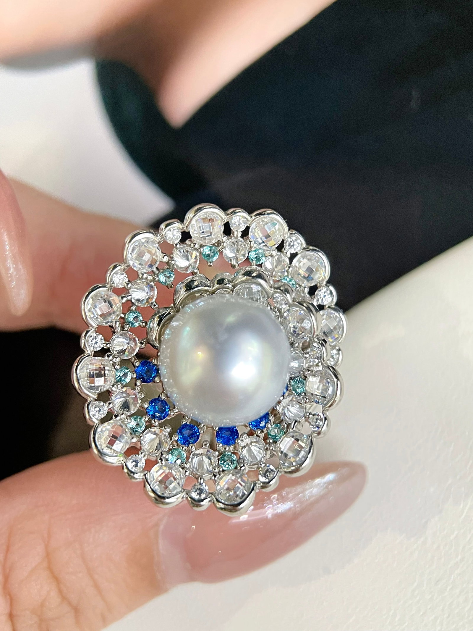 Silver Pearl Ring - 2