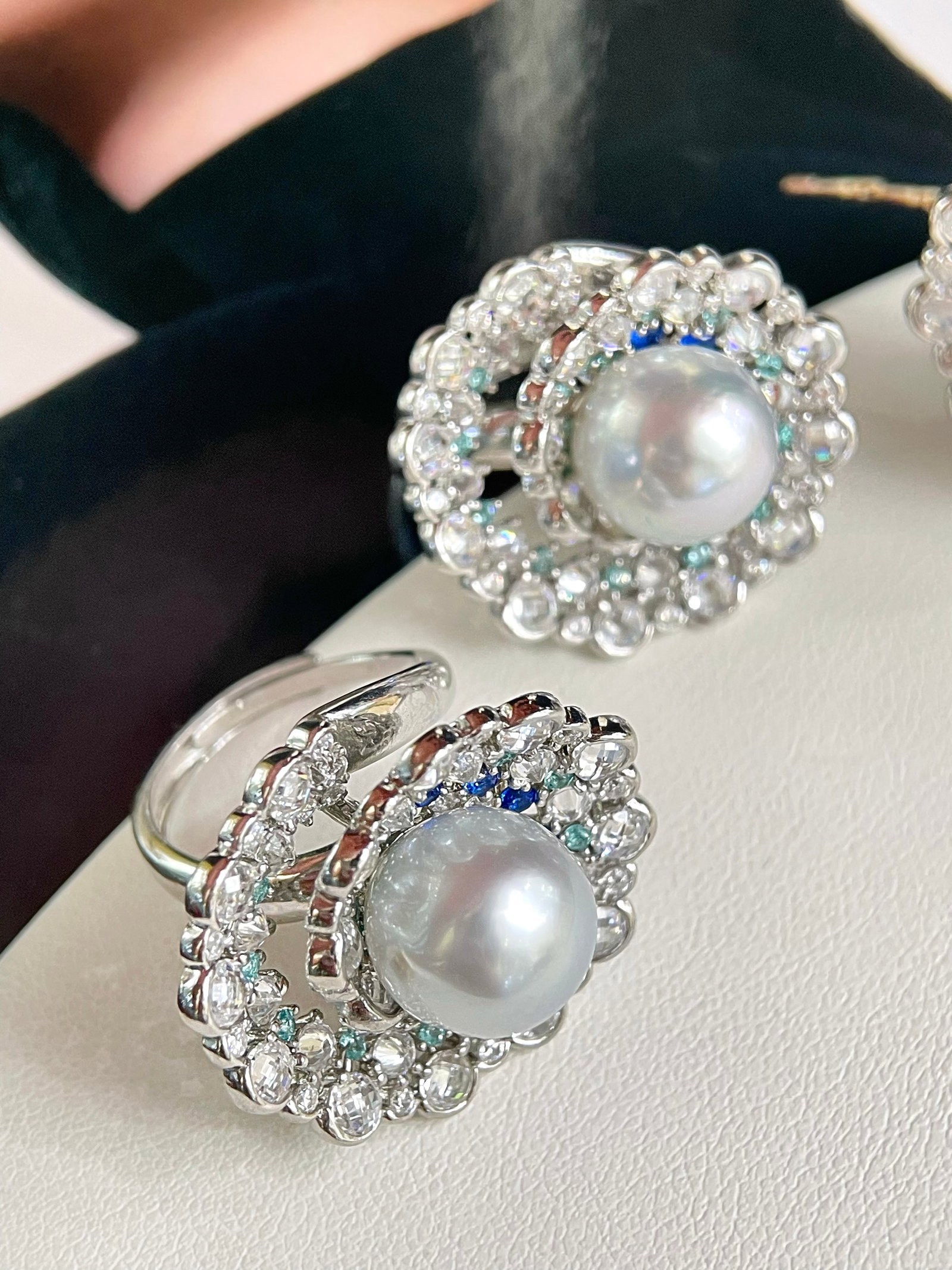 Silver Pearl Ring - 6