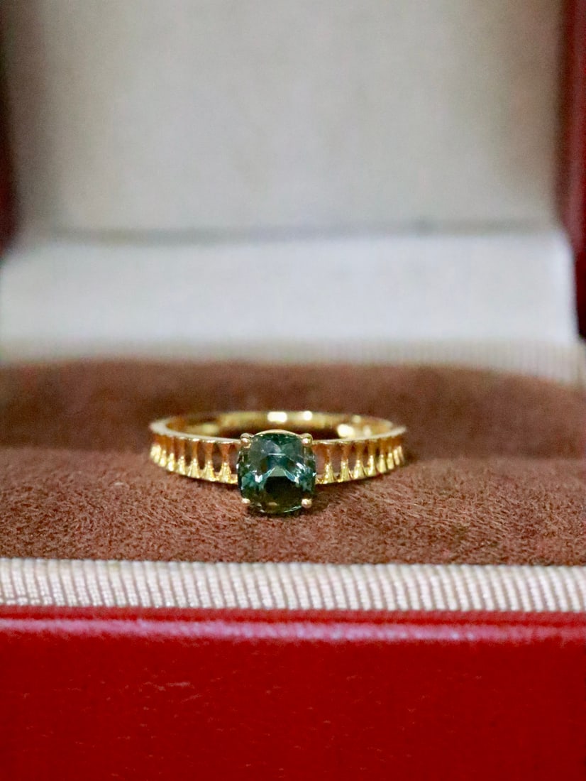 18K Gold Natural Tourmaline Ring (1 of 6)