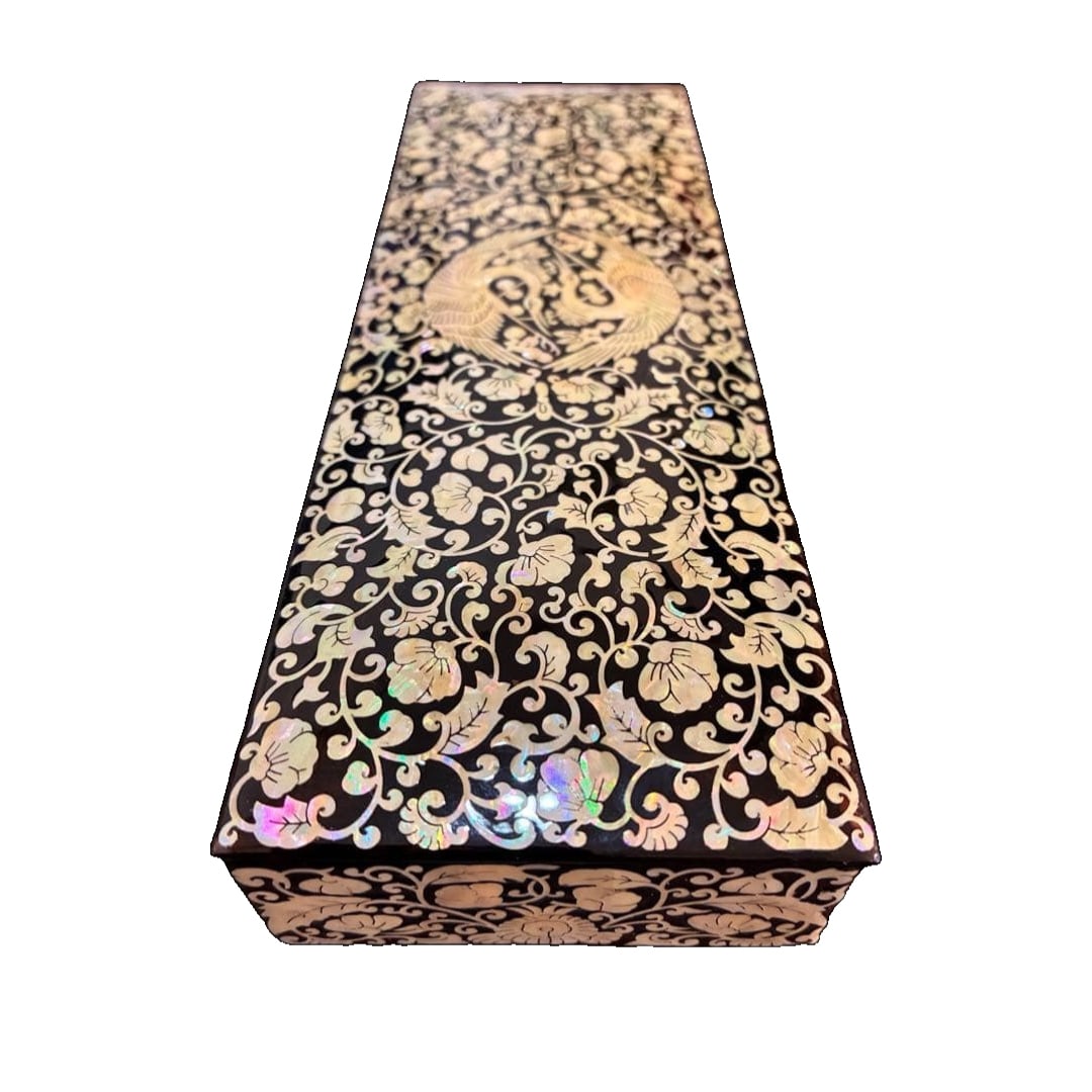 Korean Traditional Crafts: Mother-of-Pearl Lacquerware, Jewelry Box, Pencil Box, Jewelry Case (1 of 10)