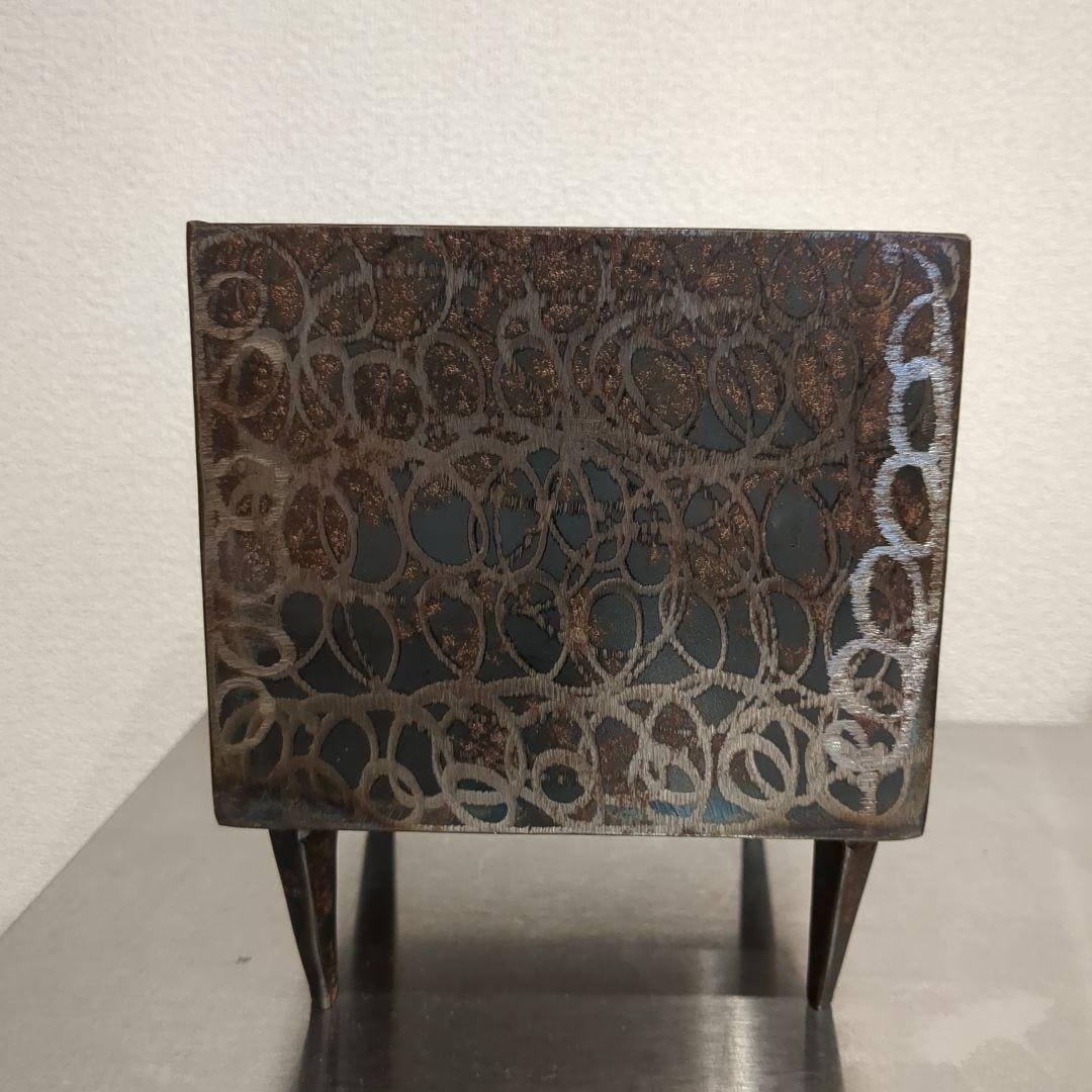 Geometric Pattern Lacquerware Jewelry Box - 2