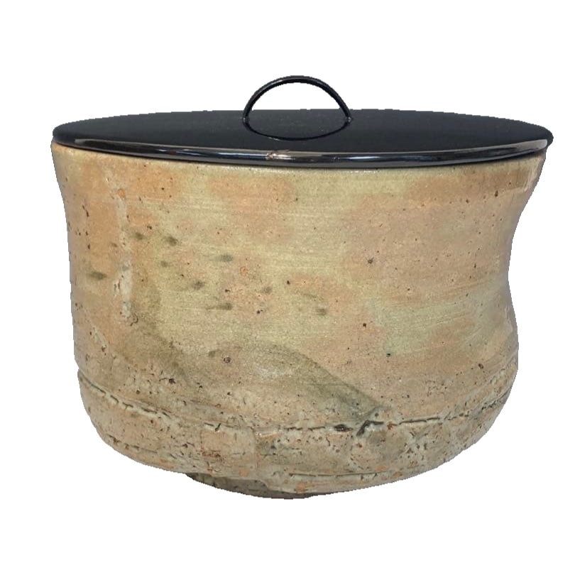 Karatsu Painted Water Jar, Antique, Double-Layer Box, Tea Ceremony Utensil (1 of 17)