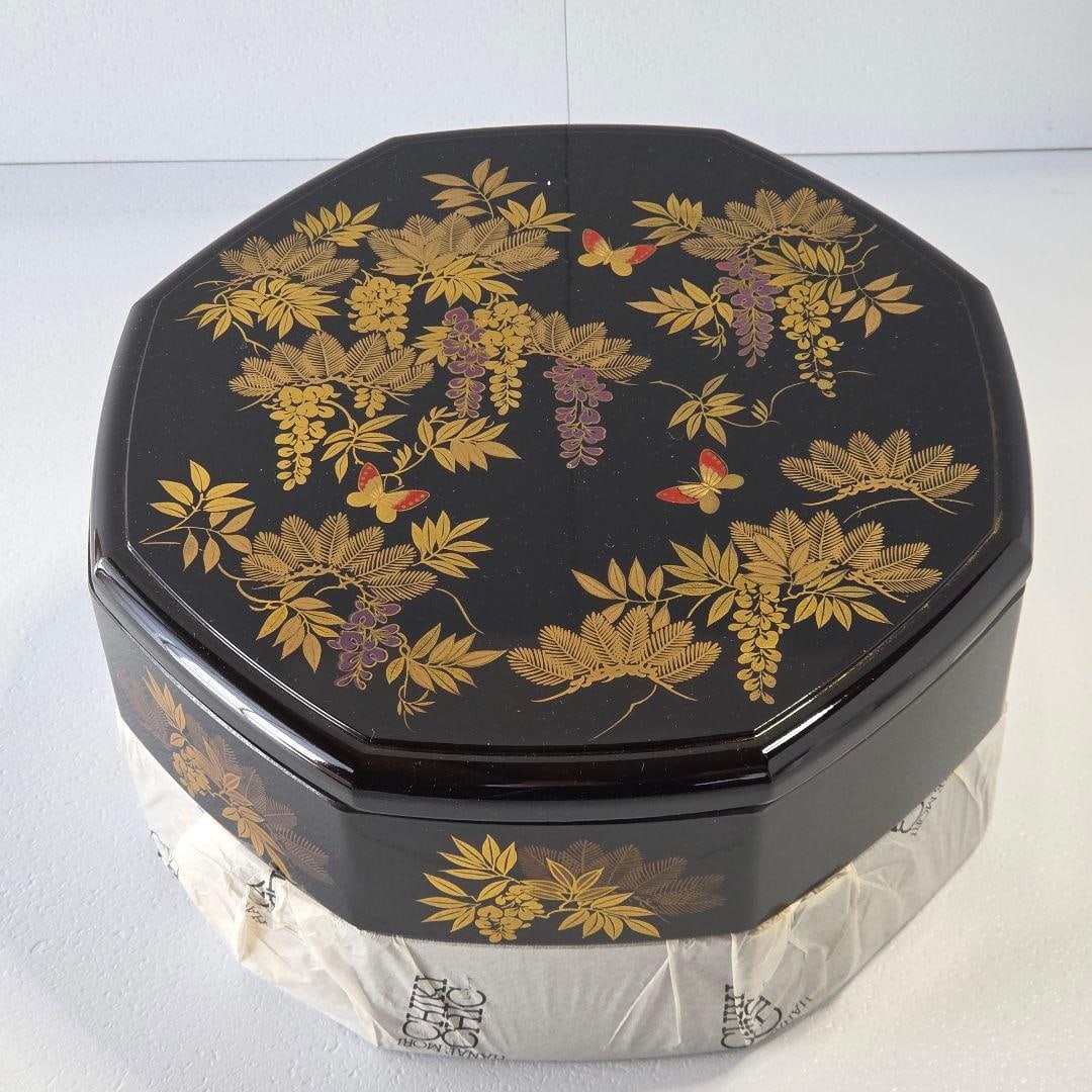 Morihiro Hanae Yamanaka Lacquerware Double-layer Bento Box Lacquerware Box (1 of 6)