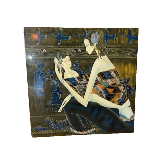 Contemporary Art: Lacquerware - Portrait of Mother and Child (1 of 7)