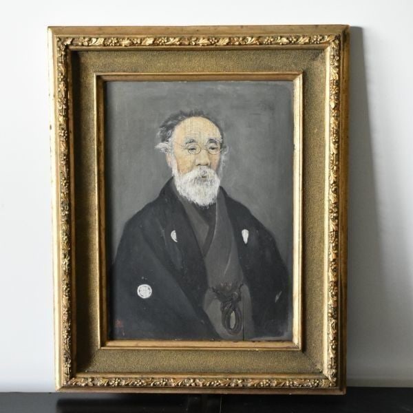[Authentic] Oil painting by Akamatsu Rin, with frame.: [Authentic] Oil painting by Akamatsu Rin, with frame. Frame dimensions: 45 x 36 cm, painting core dimensions: 33 x 24 cm. [Condition] Signed in the lower left corner.