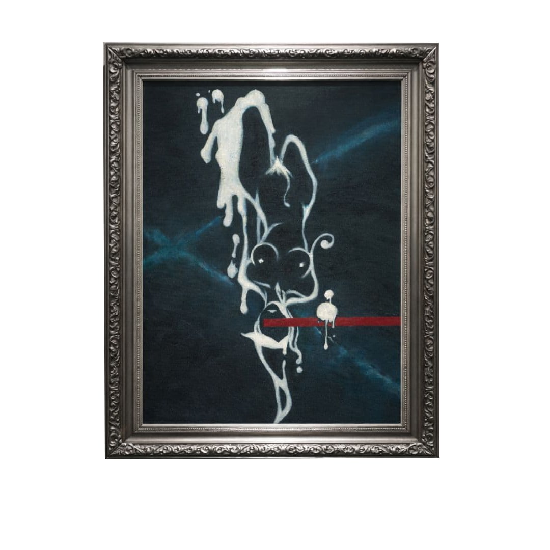 "Body Fluids," original oil painting, unique, unframed (1 of 7)