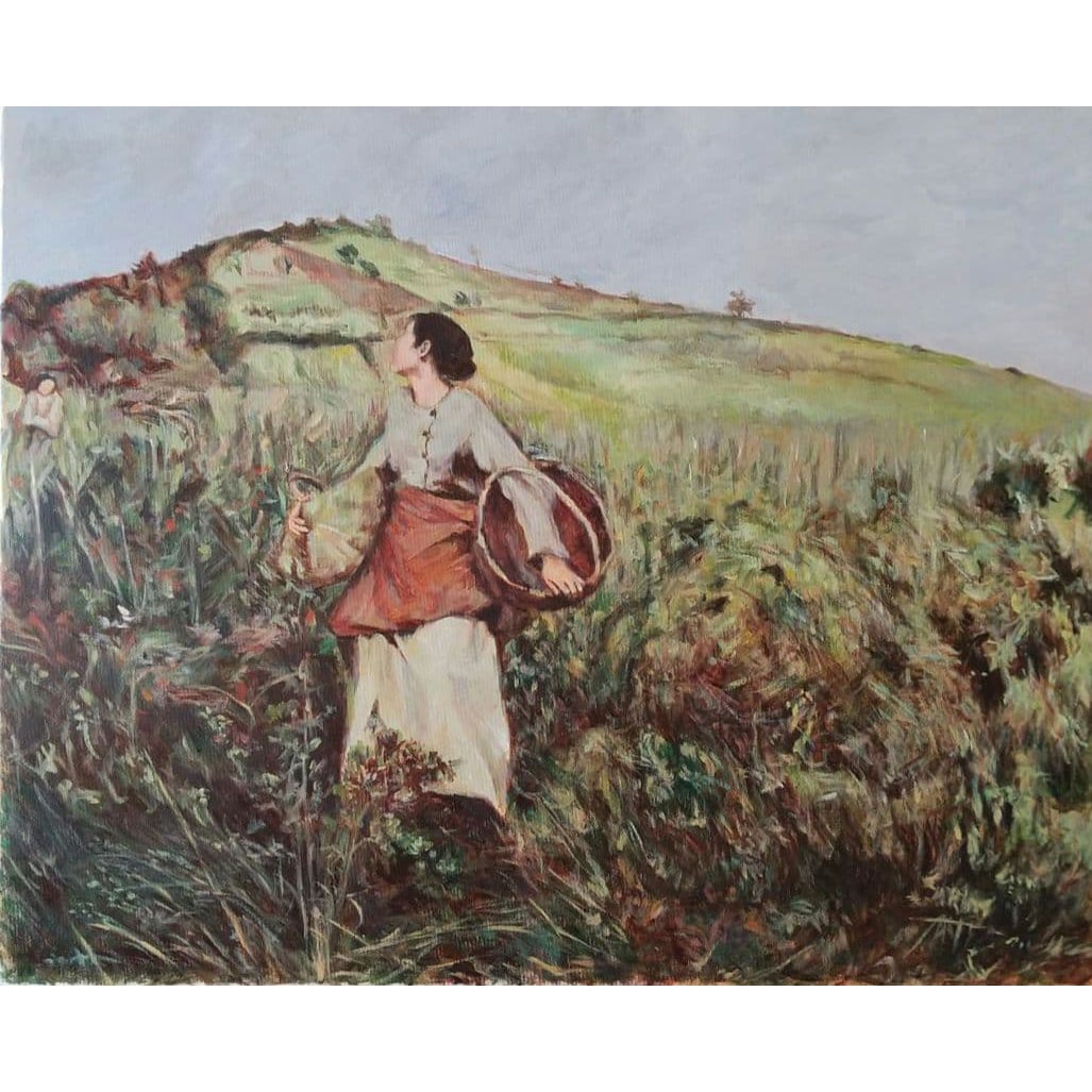 Lepage "The Grape Harvest" Oil Painting Copy, Size 30 (1 of 7)
