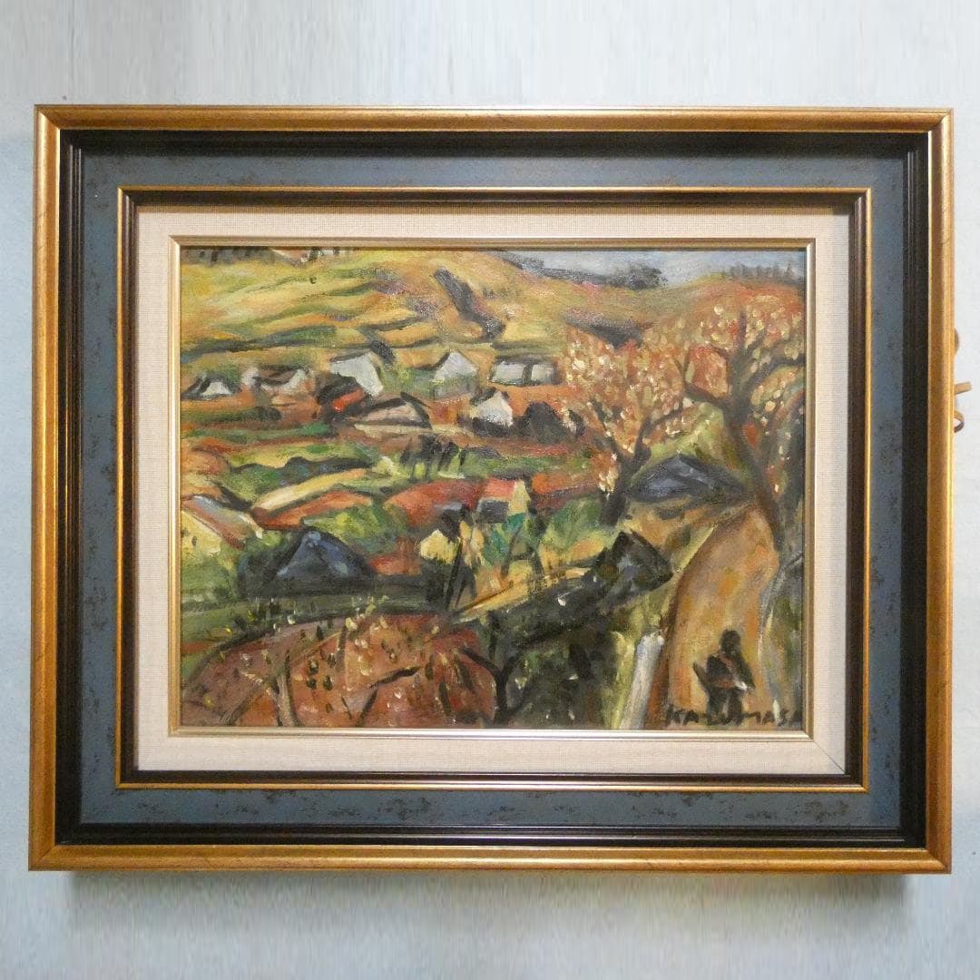 Oil Painting, Landscape by Nakagawa Kazumasa "Landscape" Signed, Framed, Hand-painted Original (1 of 9)