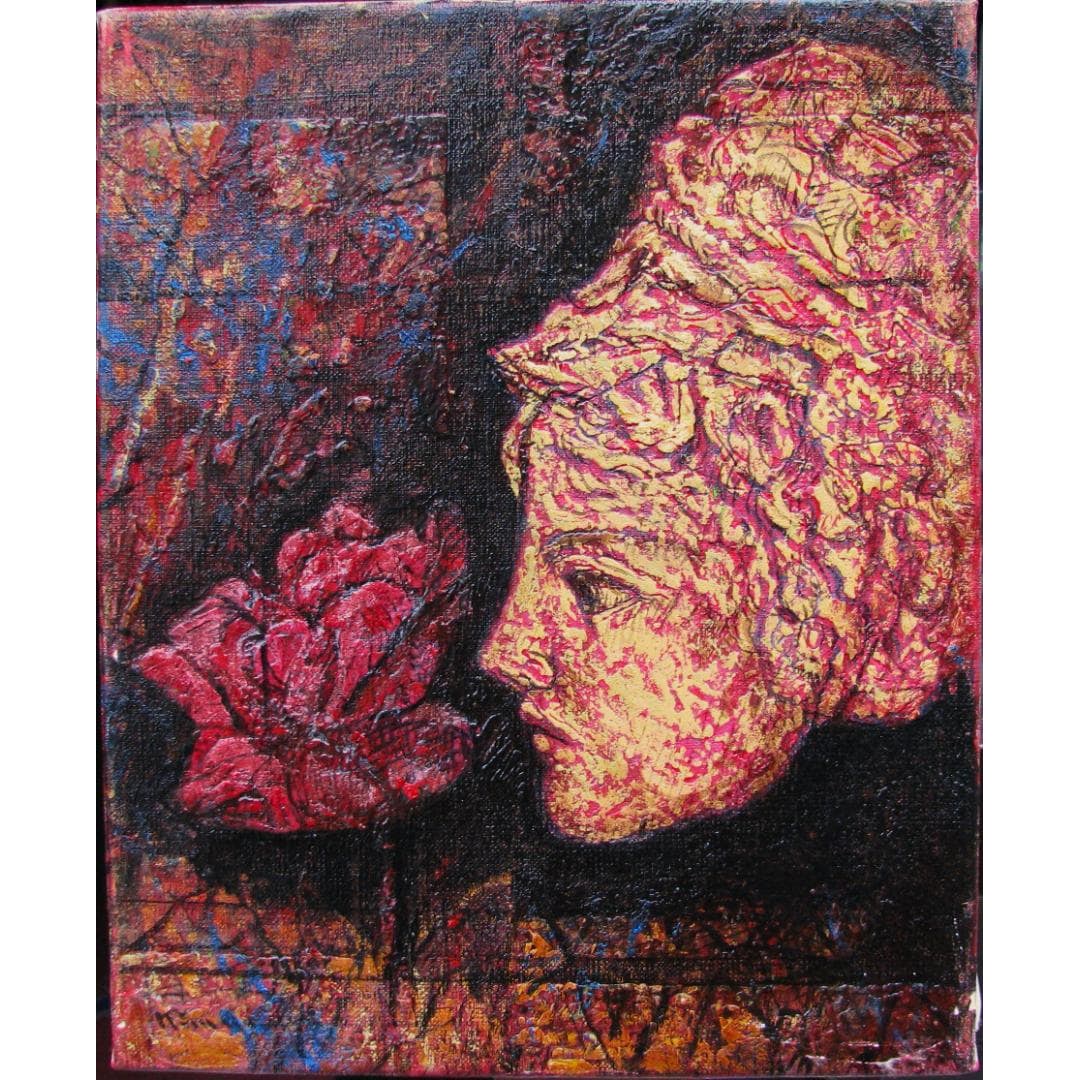 Jiro Kimura, "Portrait of a Woman No. 3", oil painting (1 of 2)