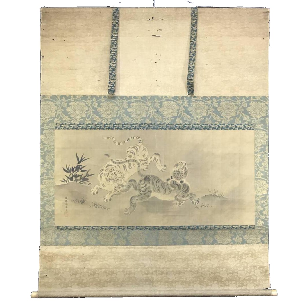 Authentic Work / KanO Yasunobu / KanO Nagazane / Tiger Painting / Tora / A-un / Flower and Bird (1 of 11)