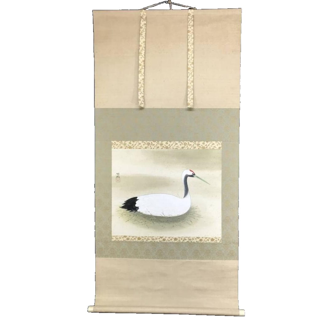 Authentic Work / Suzuki Chikuhaku / KachOzu (Flower and Bird Painting) / Horizontal Format / Hanging (1 of 10)