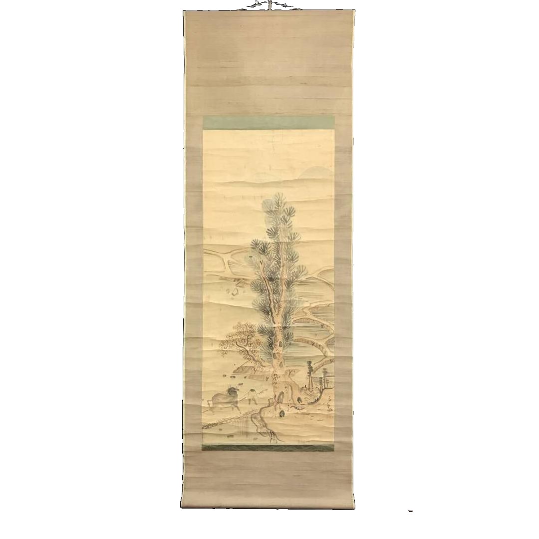 Ike no Taiga / Sangaku / Sansuizu (Landscape Painting) / BokudOzu (Shepherd Boy Painting) / Kakejiku: Ike no Taiga / Sangaku / Sansuizu (Landscape Painting) / BokudOzu (Shepherd Boy Painting) / Kakejiku (Hanging Scroll) Ike no Taiga / Sangaku 1723-1776. A painter and calligrapher from the mid-Edo peri