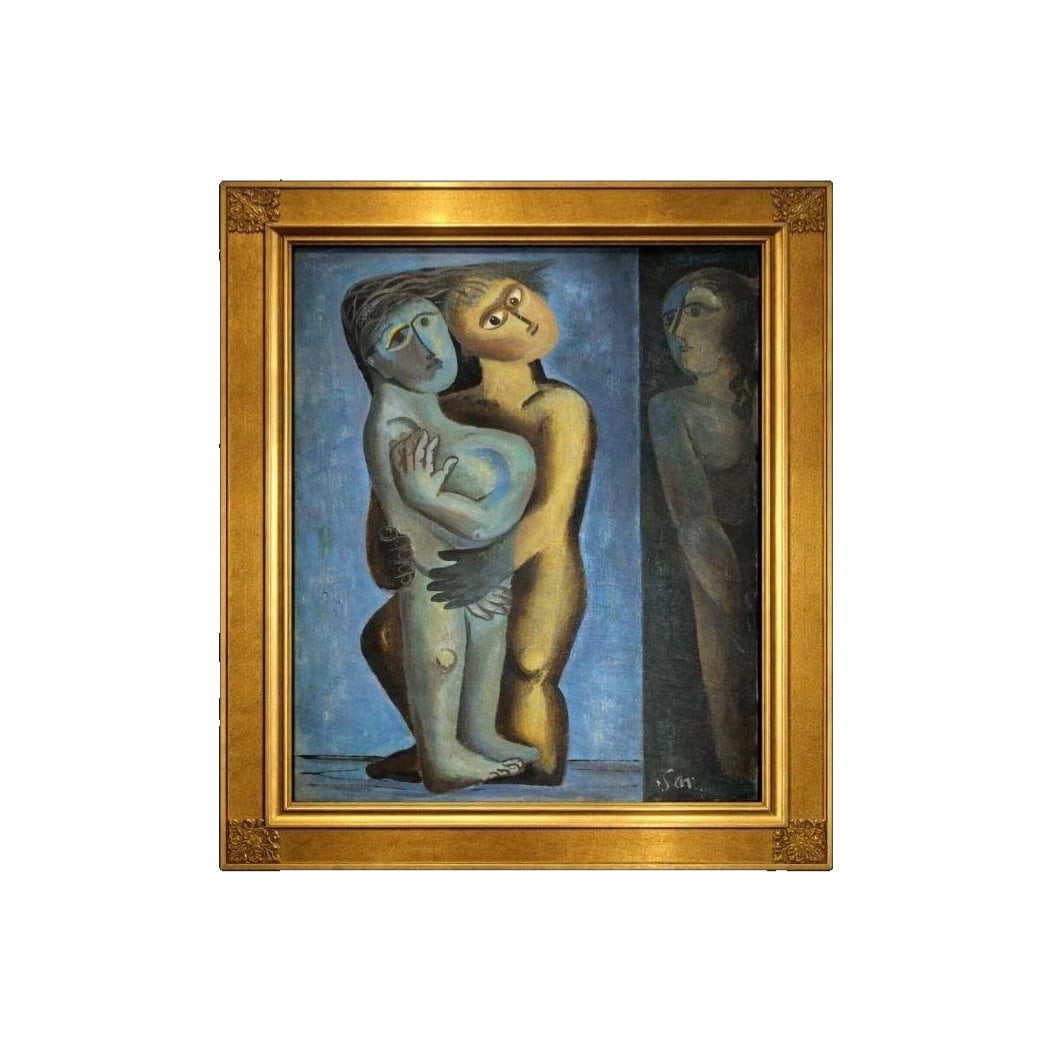 An original oil painting by Takenaka SaburO, signed, Western-style painting from the ShOwa period. (1 of 16)