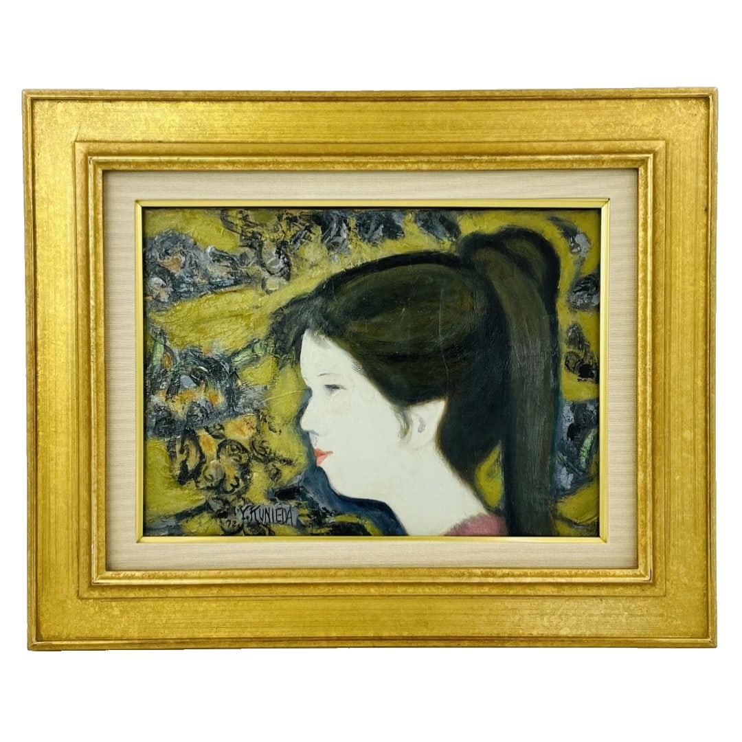 Authenticity Guaranteed: Kunieda Yoshio "Katsura" Original Oil Painting, Hand-Signed, with: Product Details [Artist] Kunieda Yoshio [Title of Work] Katsura [Technique] Hand-painted Oil Painting [Signature] Personally signed by the original artist. [Includes] Original seal and frame This is a