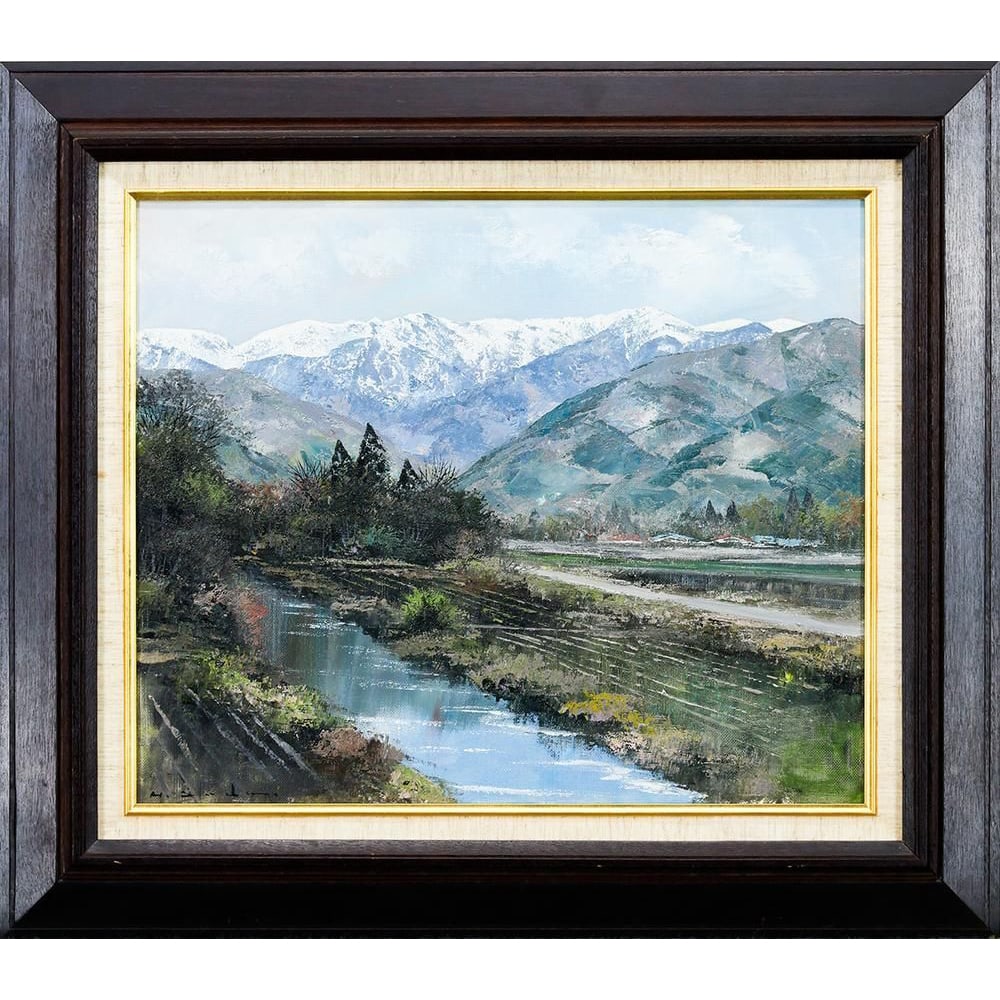 Sada Mitsu "Ina no Sato" Oil on Canvas, Size 8 (1 of 7)