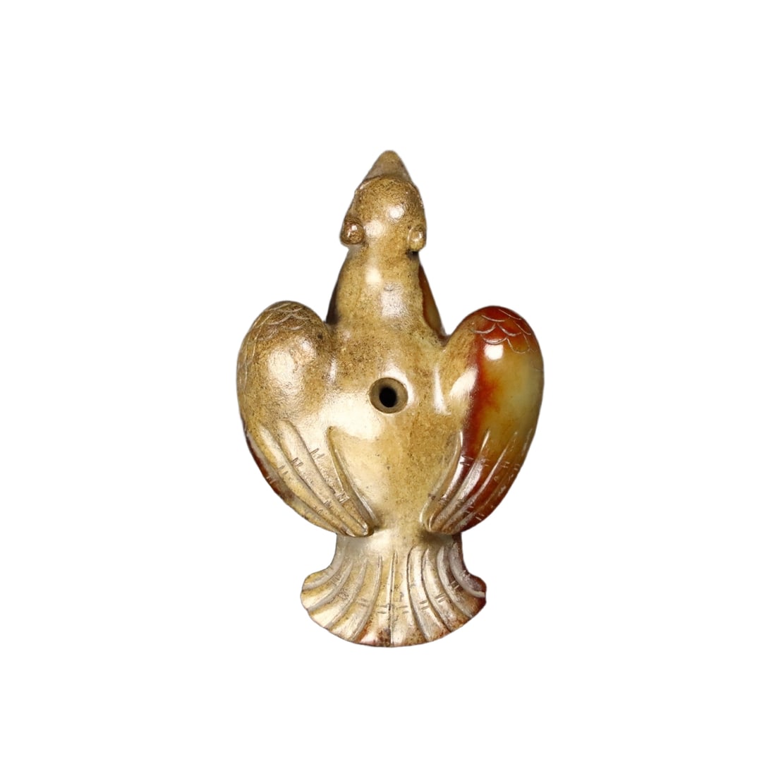 Old Tibetan Hetian Jade Bird: Old Tibetan Hetian jade bird, with delicate and lustrous jade quality, aged patina, and detailed as shown in the picture. Dimensions are length 6.5 cm, width 4.1 cm, height 2 cm, weight 47 grams.