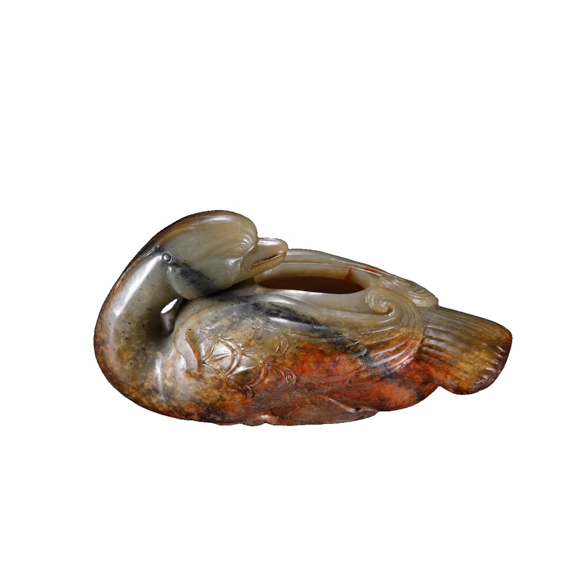 Hetian jade goose water basin (1 of 10)