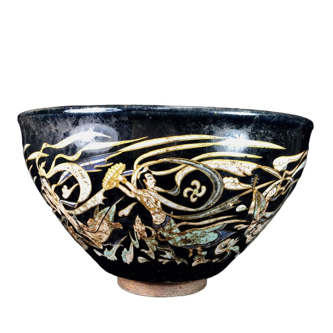 Song Dynasty Jian kiln sky flying figure pattern Jian ware (1 of 10)