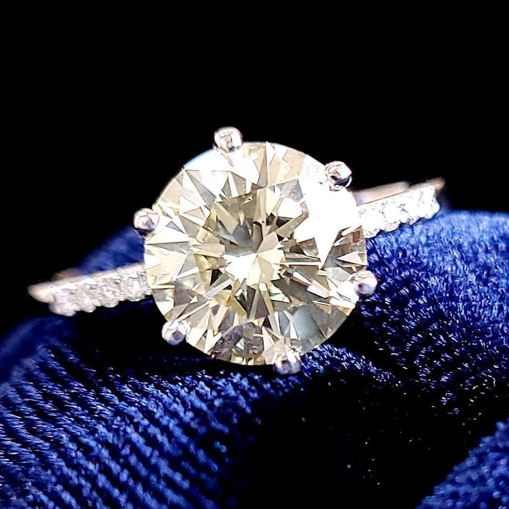 Second-hand - a large, rare colored diamond ring - 3