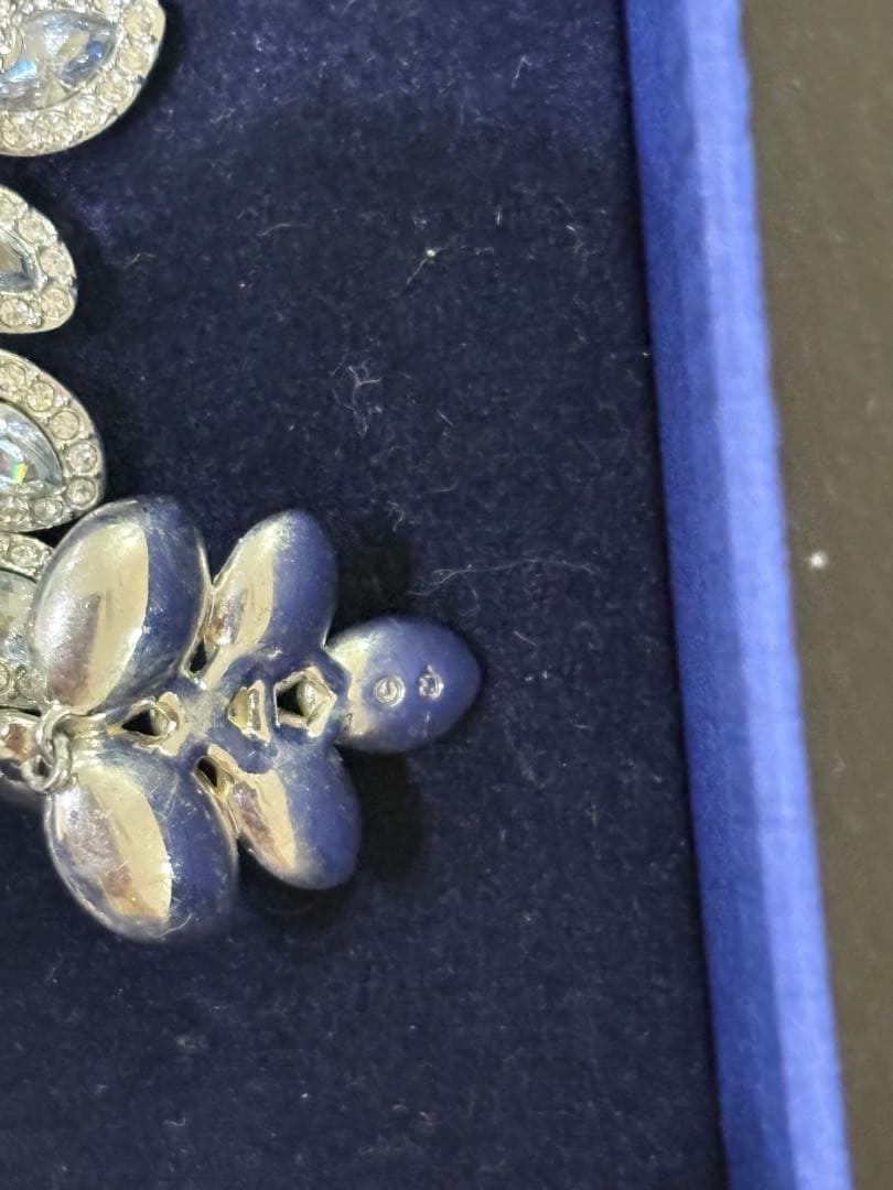 Second-hand - Swarovski Baron Necklace Earring Set, Leaf Pattern - 5