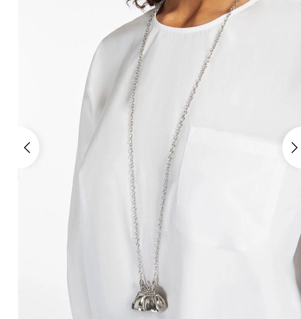 Second-hand Pasticino pattern necklace - silver - 4