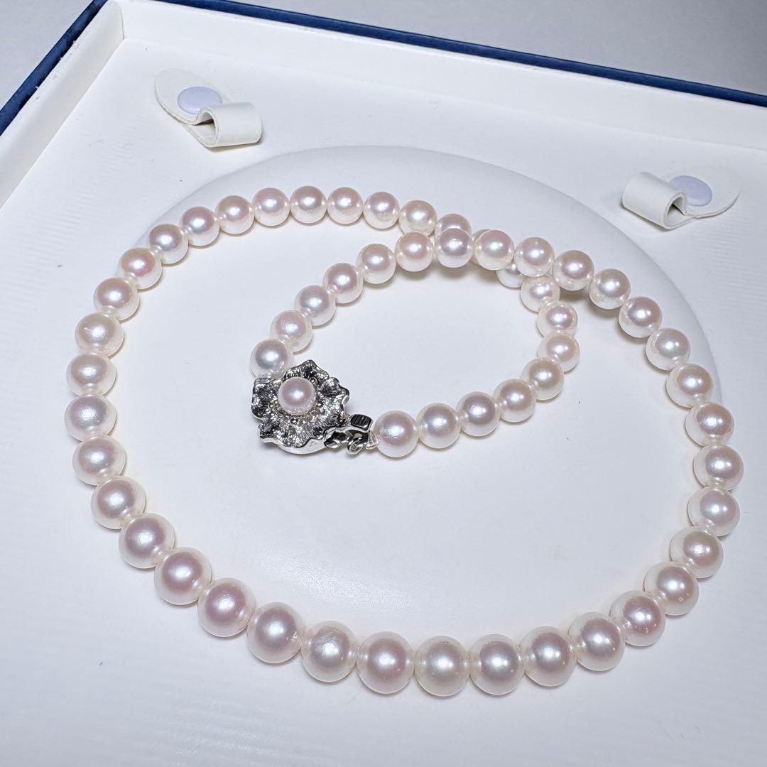 Second hand - 7.0-7.5mm Akoya pearl necklace: 7.0-7.5mm Akoya Pearl Necklace, Length: approximately 44cm (including metal fittings) Total weight: approximately 33.7 grams