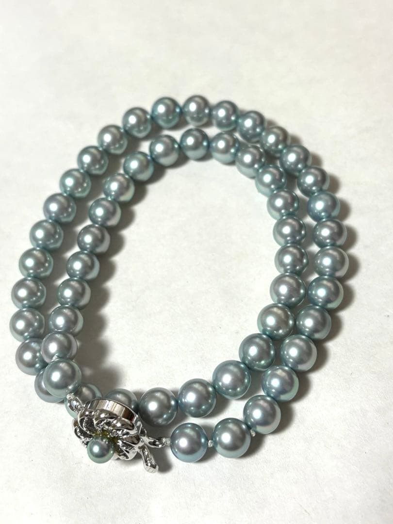 Second-hand Akoya pearl 7.0-7.5mm: Akoya Pearl 7.0-7.5mm Material: Natural pearl Clasp: SV SILVER (silver) Size: Approximately 38 cm in length 7.0-7.5mm It is in excellent condition with no signs of use.