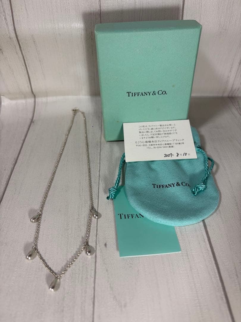 Second-hand - Tiffany & Co. Teardrop Five-Strand Necklace, SV925: Brand Tiffany & Co. [Purchase Location and Date] Purchased this item in 2007 at the Tiffany & Co. store in Sogo Shinsaibashi. Condition Minor scratches from normal use. No significant scratches or den