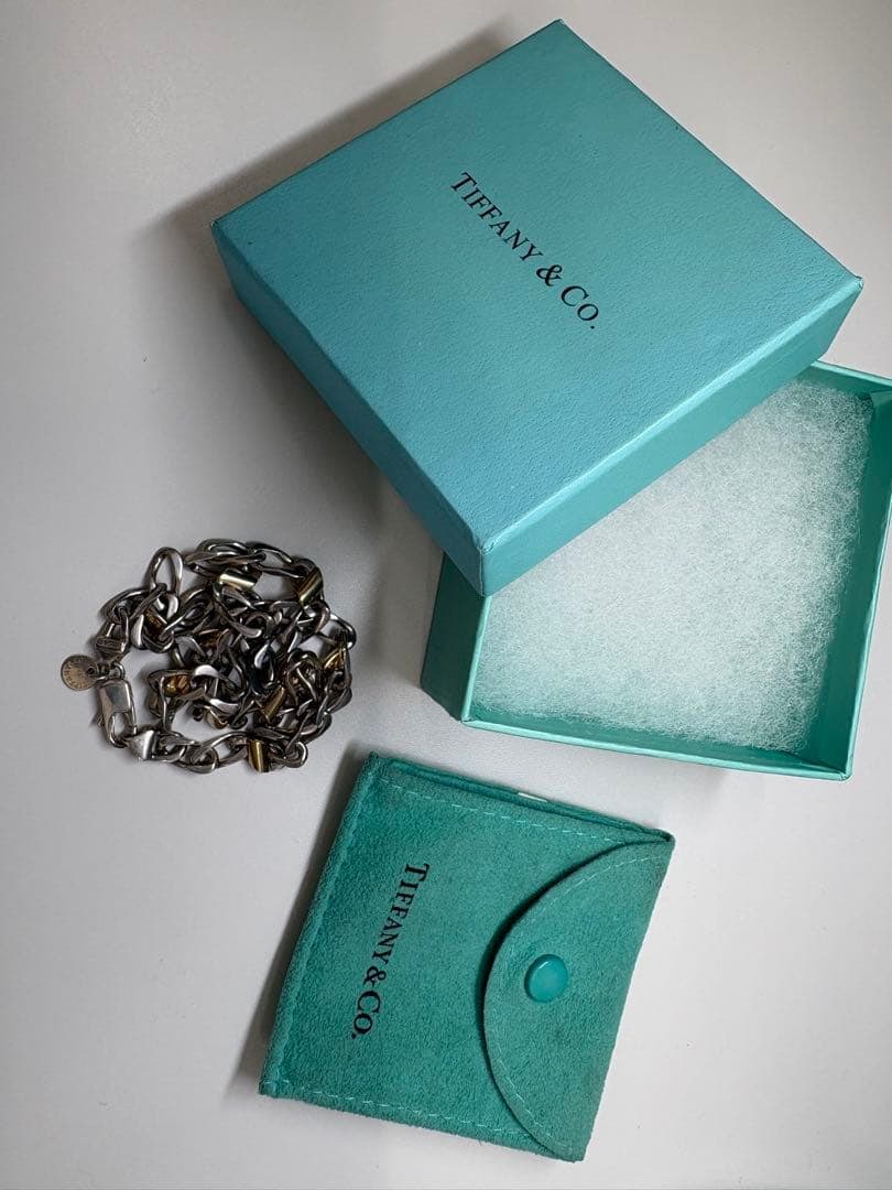 Second-hand - Tiffany & Co. Silver Gold Necklace K18/SV925 (1 of 14)