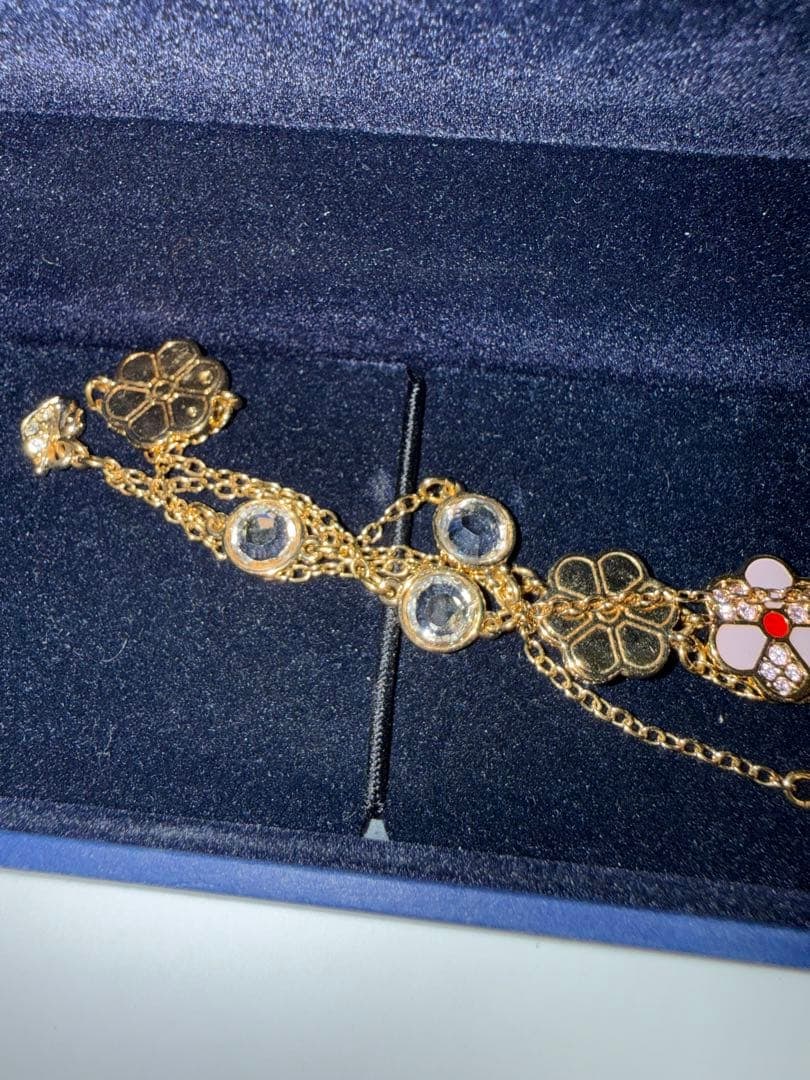 Second-hand - Swarovski flower pattern necklace - 3