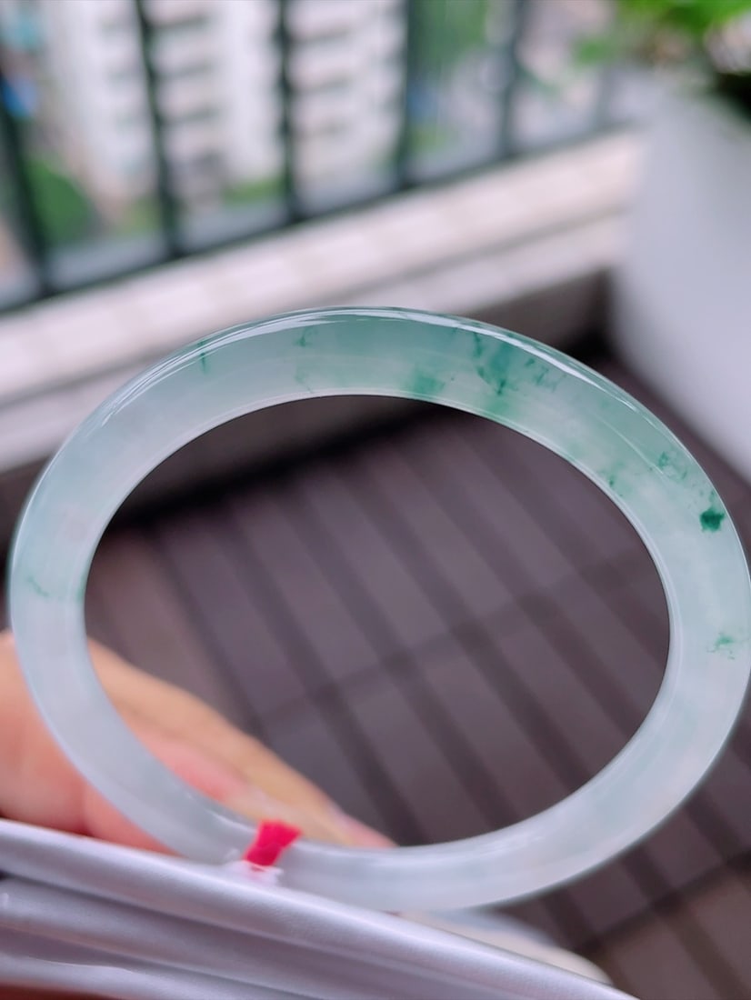 jadeite round bar bracelet - 4