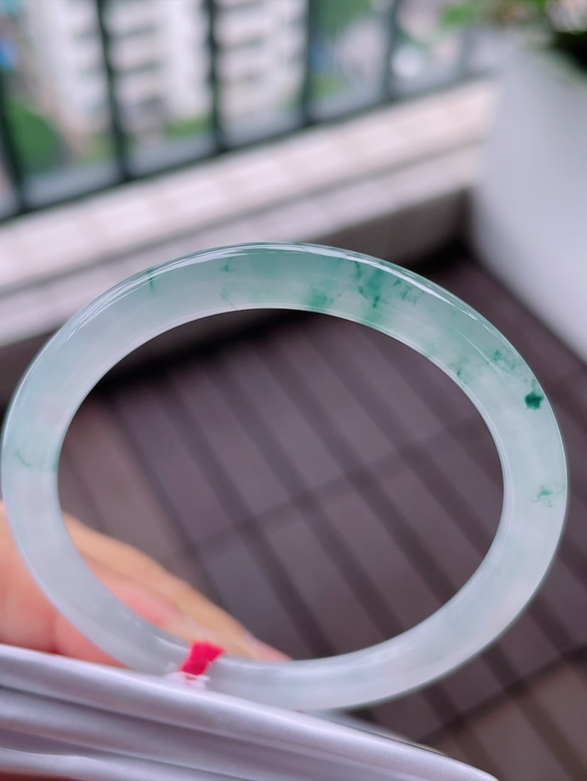 jadeite round bar bracelet - 5