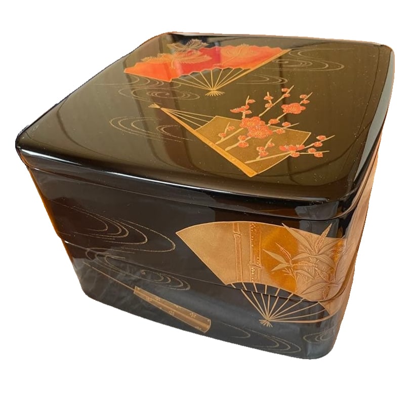 Wajima lacquered bento box. No damage. (1 of 9)