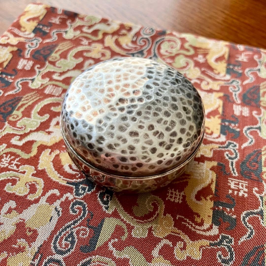 Pure Silver Hammered Incense Box - 2