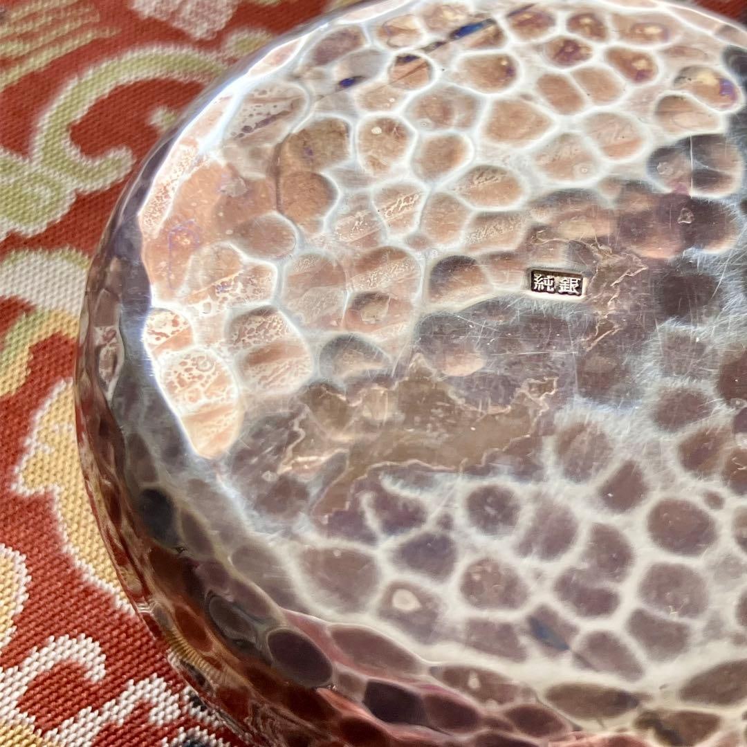 Pure Silver Hammered Incense Box - 7