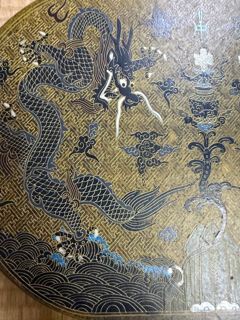 Dragon-Pattern Lacquer Document Box - 3