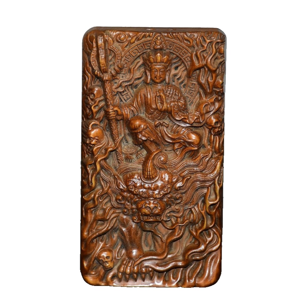 Boxwood Bodhisattva Pendant (1 of 9)
