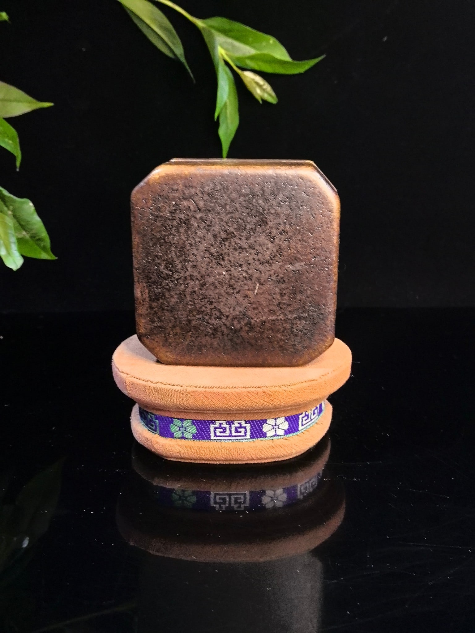 Shoushan stone hexagonal inkstone box - 2
