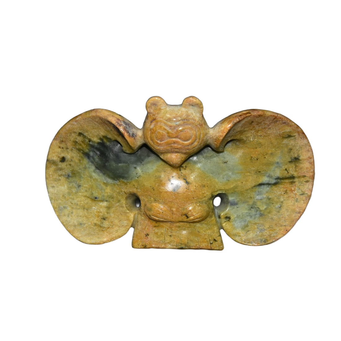 River grinding jade, jade bird: River-polished jade bird, dimensions as shown, weight 674 grams.