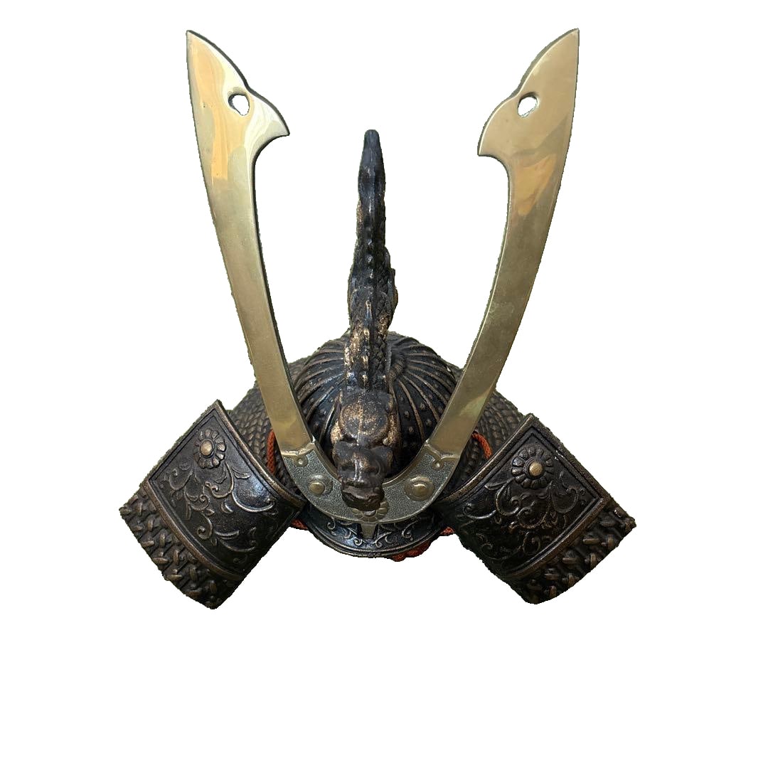 Japanese Samurai Helmet and Ornaments (1 of 6)