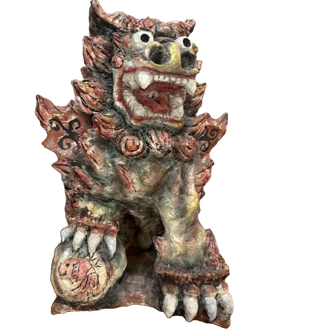 Miyagi Mitsuo, Plaster Wind Lion, 45 cm (1 of 10)